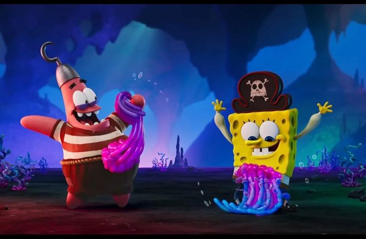 靠傻裡傻氣，讓骷髏大軍笑到瓦解的派大星（符爽聲演）跟海綿寶寶（魏伯勤聲演）。